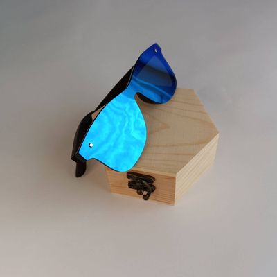 Imagen 2 del producto Lentes anteojos de sol gafas mujer hombre de madera natural