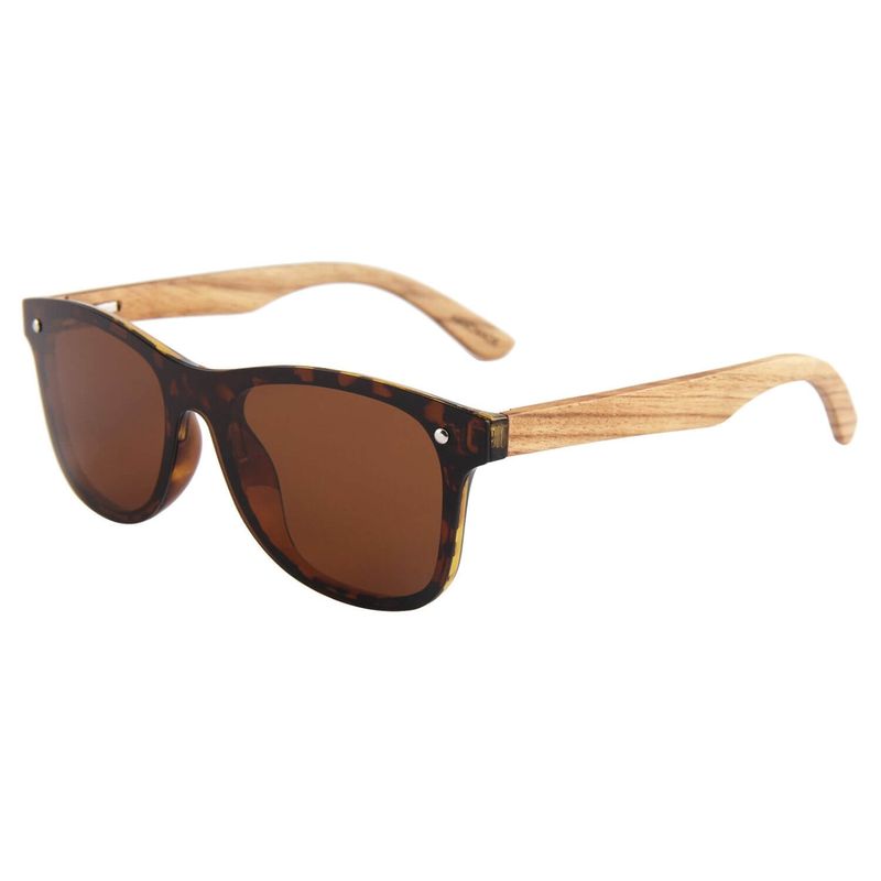 GENERICO - Lentes anteojos de sol gafas mujer hombre de madera natural