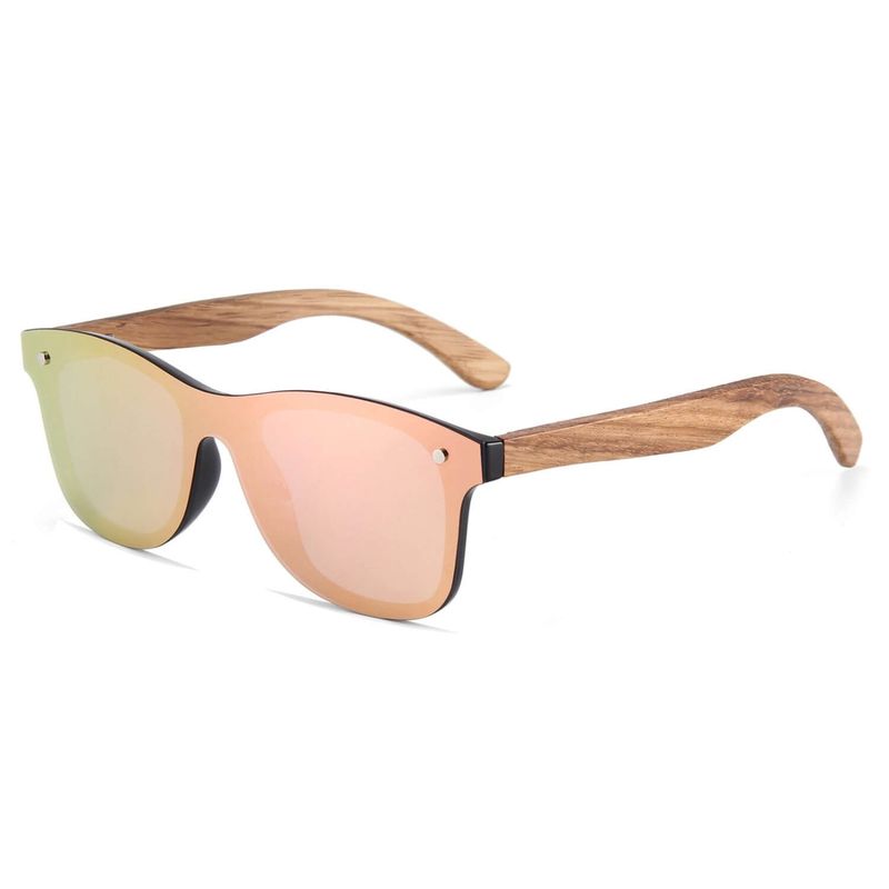 GENERICO - Lentes anteojos de sol gafas mujer hombre de madera natural