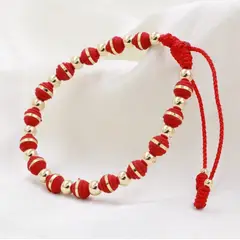 GENERICO - Pulsera Ajustable en oro laminado 18k