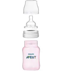 AVENT - Set mamadera anticolicos rosa 330ml tetina SCD80929