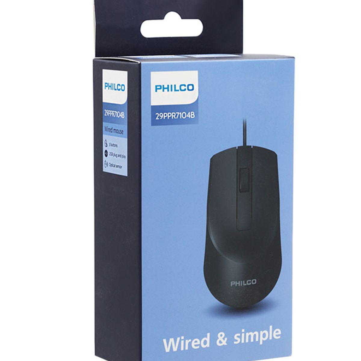 PHILCO - PPR7104B MOUSE ALAMBRICO PRO NEGRO PHILCO