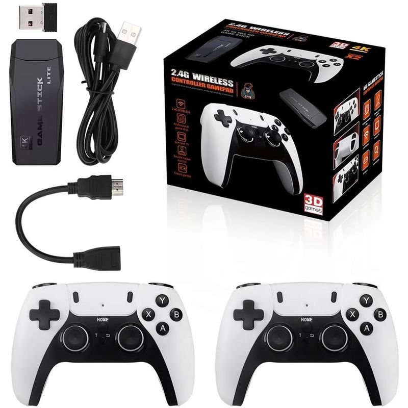 CORRERREY - Consola de videojuegos M8 PRO 64GB 20000 Juegos+Controles Inalámbricos