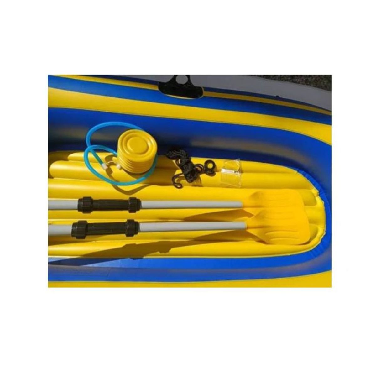 GENERICO - Bote Inflable con Remos Cuerda E Inflador