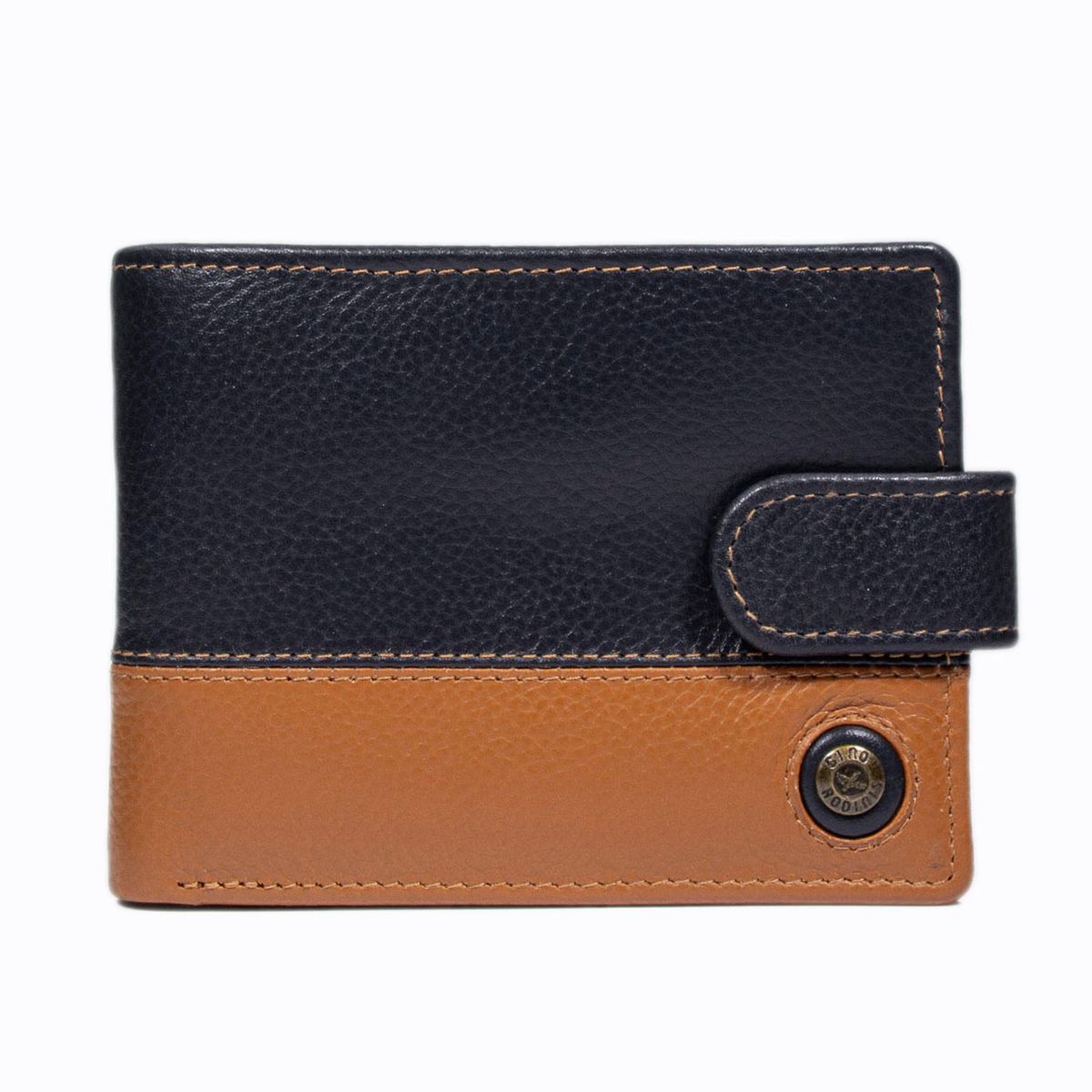 GINO RODINIS - Billetera Hombre Capri 988 Azul/Naranjo Gino Rodinis