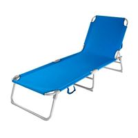 Reposera azul oscuro 57x26x188 Bighouse