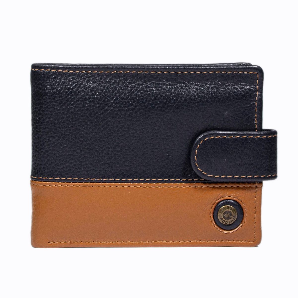 GINO RODINIS - Billetera Hombre Capri 987 Azul/Naranjo Gino Rodinis