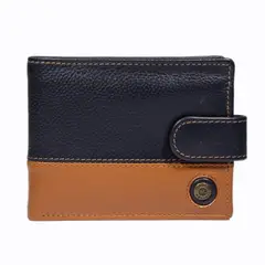 GINO RODINIS - Billetera Hombre Capri 987 Azul/Naranjo