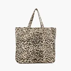 LOUNGE - Cartera Tote Mujer Playero Manchas Beige