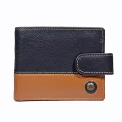 GINO RODINIS - Billetera Hombre Capri 986 Azul/Naranjo