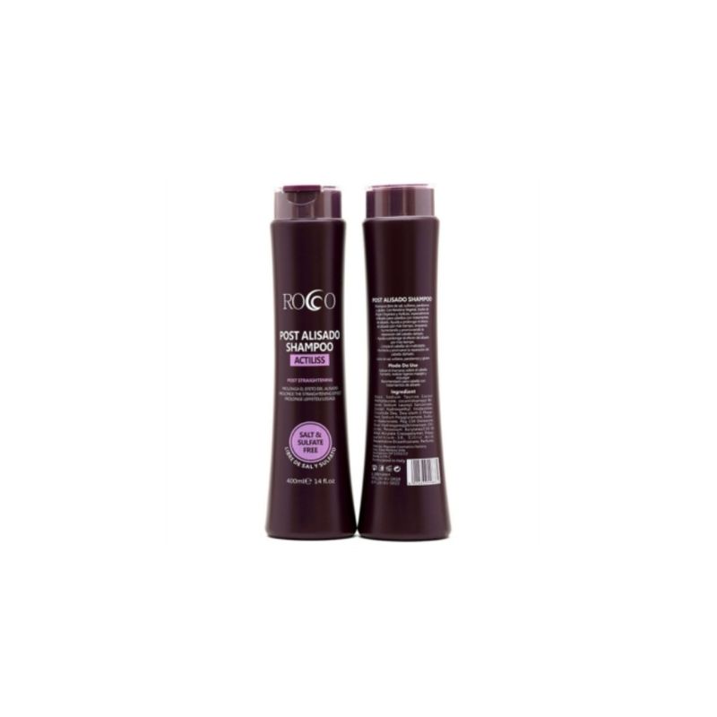 GENERICO - ROCCO® Shampoo Post Alisado Sin Sal 400ml ROJO
