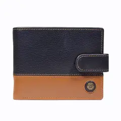 GINO RODINIS - Billetera Hombre Capri 985 Azul/Naranjo