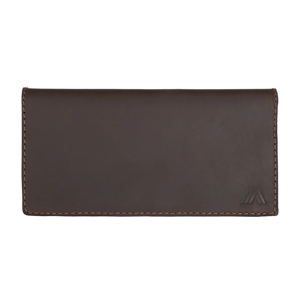 MILLAM - Porta Chequera Cuero Natural Café
