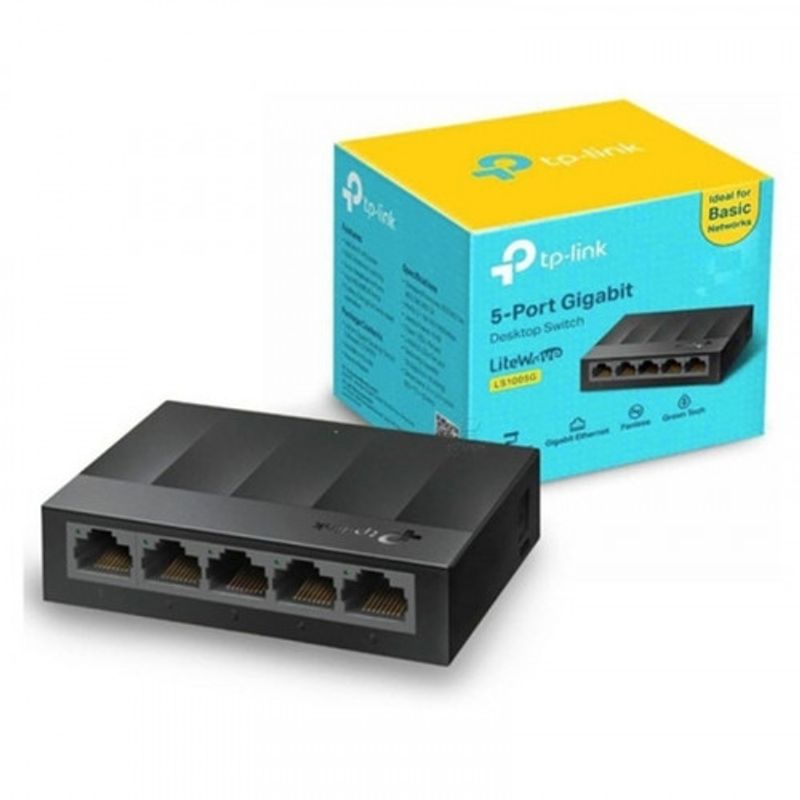 TP LINK - Switch TP-Link LS1005G 5 Port RJ45 10 Gbps Auto MDI/MDIX TP LINK