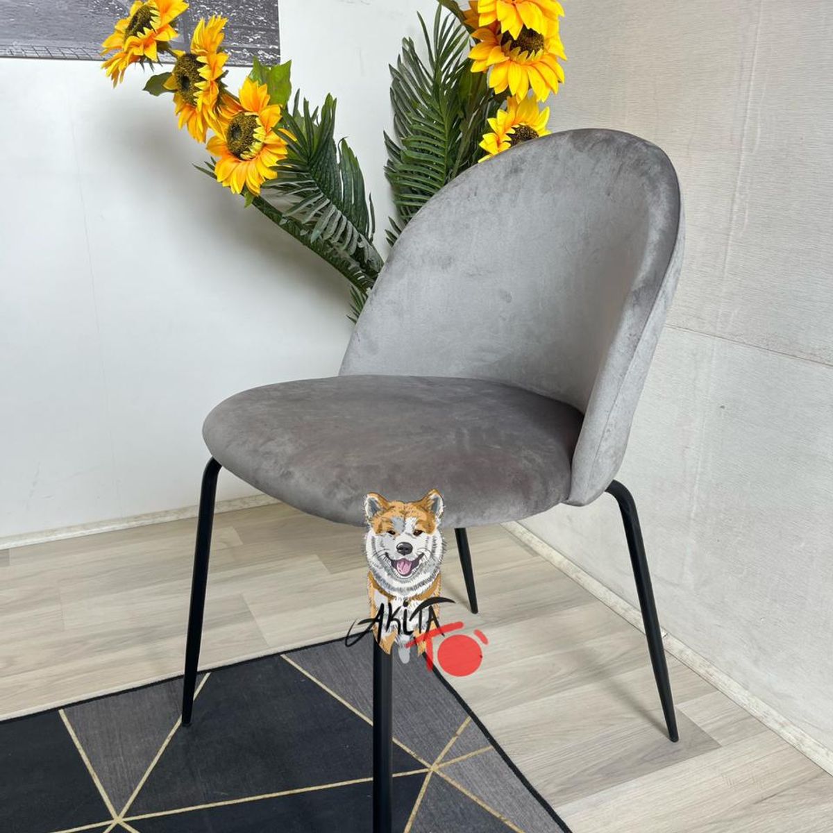 GENERICO - Silla Bread Felpa GRIS
