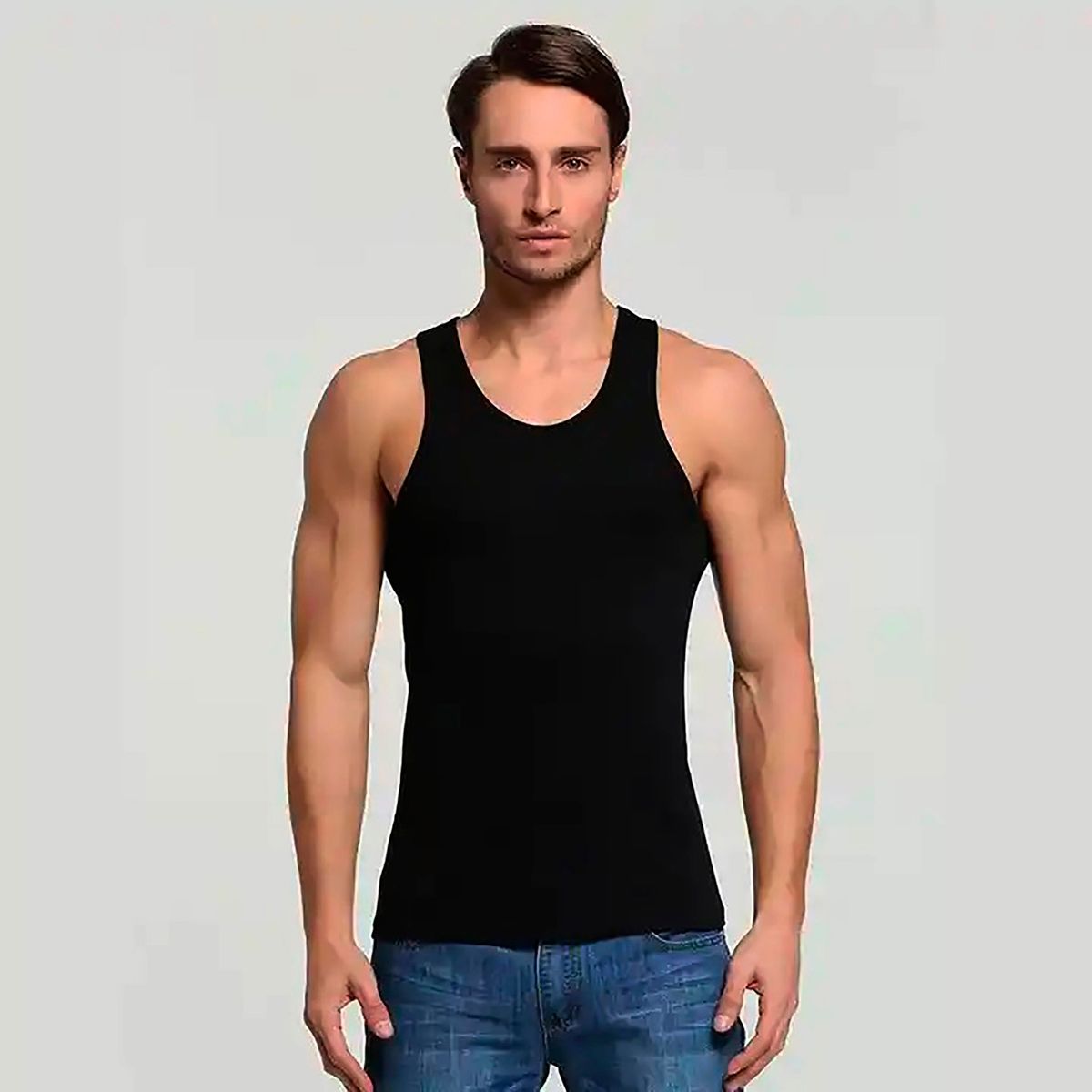 ZAPATILLACHILE - Camiseta sin Mangas para Hombre Elegancia Relajada