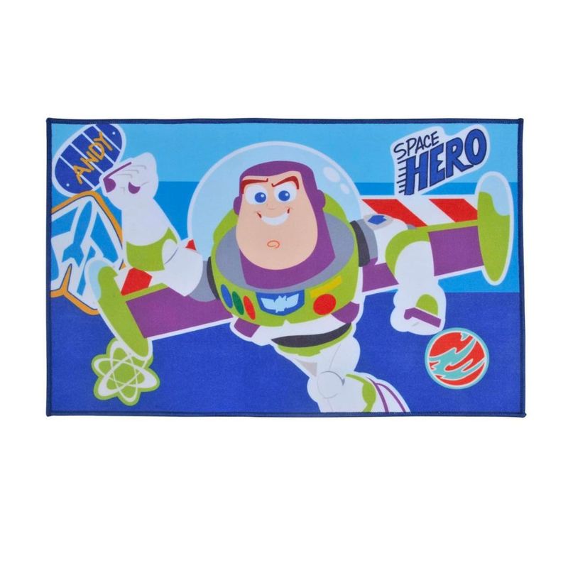 GENERICO - Bajada de Cama Infantil 56 x 90 cm - Space Hero Buzz