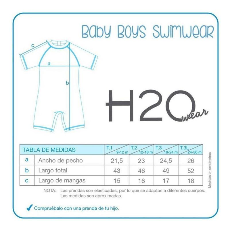 H2O - Traje Baño Body Bebes Diseños Nuevo Original H2o H2O.