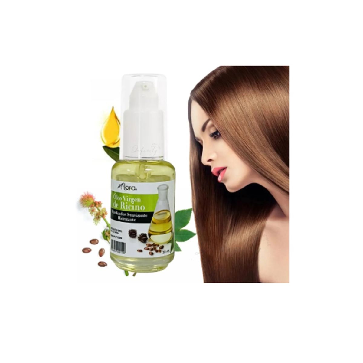 GENERICO - Flora® Aceite Virgen De Ricino Para Pelo Y Pestañas 30ml