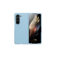 GENERICO - Carcasa Compatible Con Samsung Z Fold5 Goma Celeste