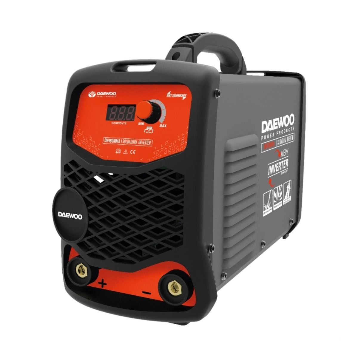 DAEWOO - Soldadora Inverter 160a Daewoo DW160MMA 220v Accesorios