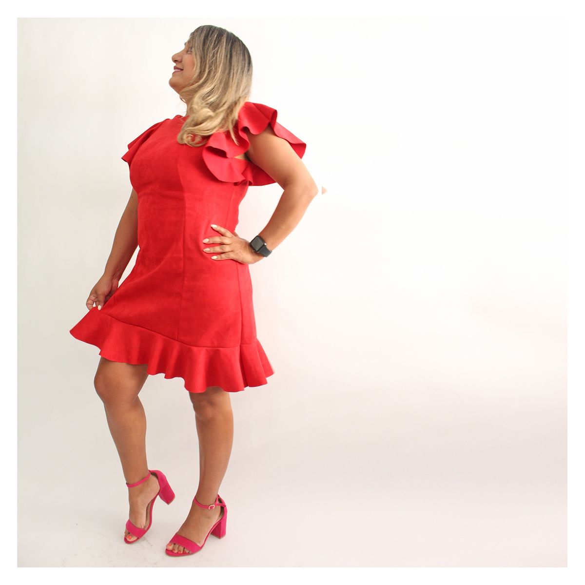 LIBERTE - Vestido Florida Rojo