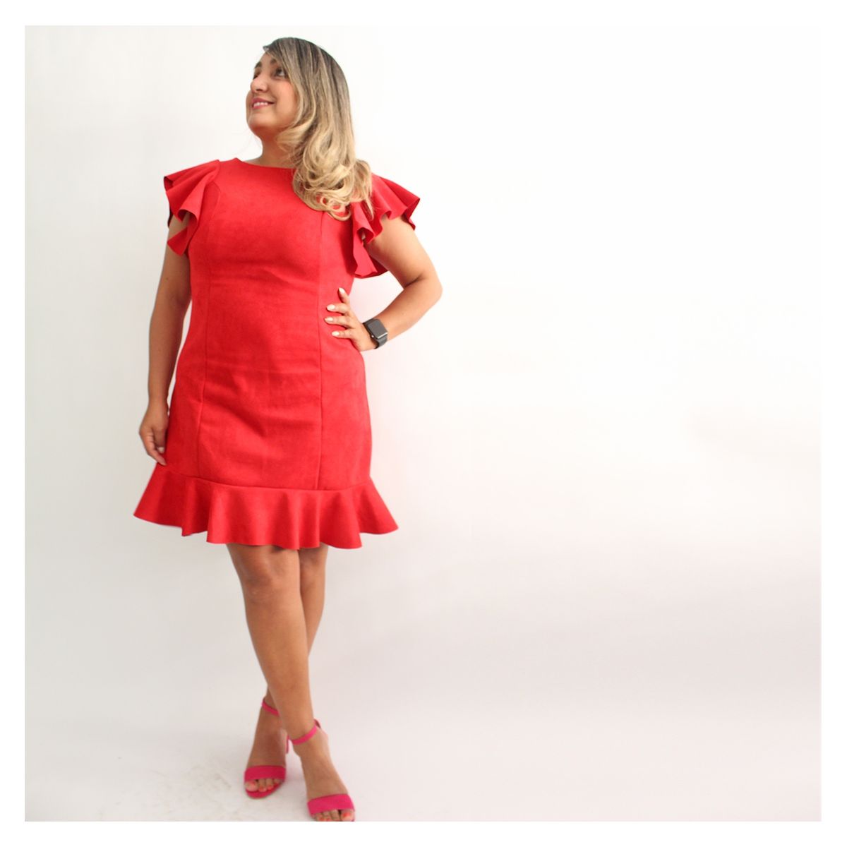 LIBERTE - Vestido Florida Rojo