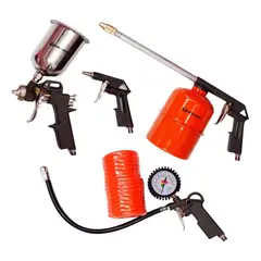 DAEWOO - Kit 5 Piezas KITCOMP Pistolas Y Accesorios Para Compresor