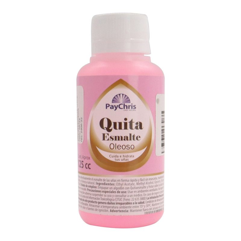 COSMETICAVAL - Quita esmalte oleoso hidratante Pay Chris 125cc