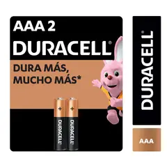 DURACELL - BLISTER DE PILAS ALALINAS AAAX2