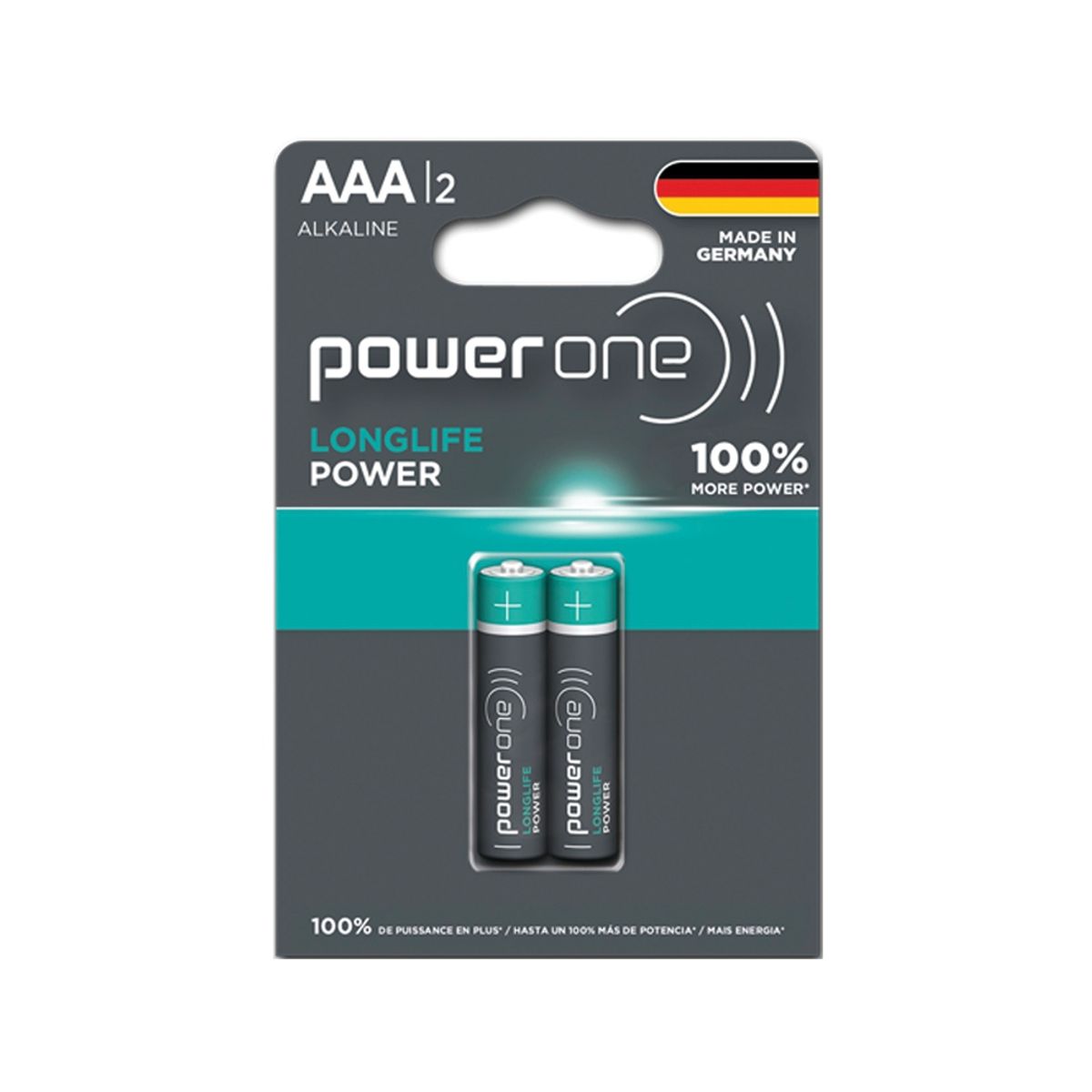 GEN - BLISTER PILAS ALCALINAS AAA X 2  POWERONE