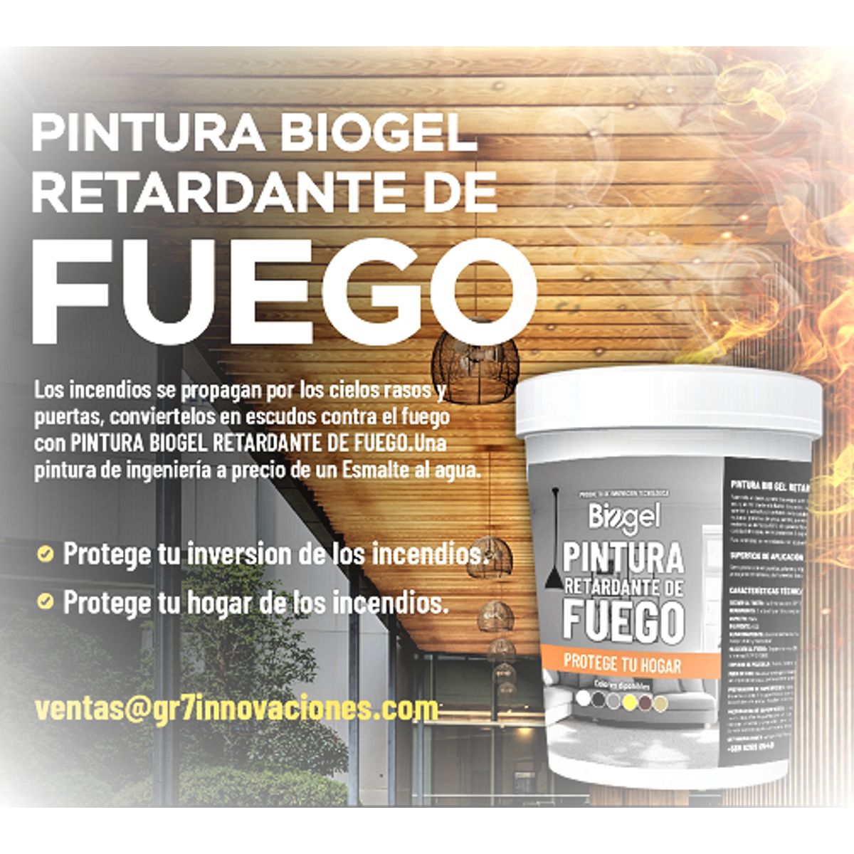 GENERICO - Pintura BG RETARDANTE FUEGO - OFERTA