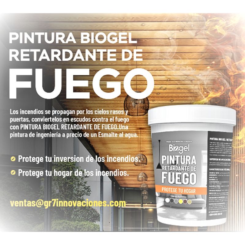 GENERICO - Pintura BIOGEL  RETARDANTE DE FUEGO