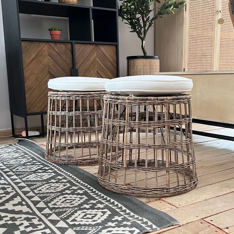 UNICO DISEÑO - Piso Banco Rattan Natural