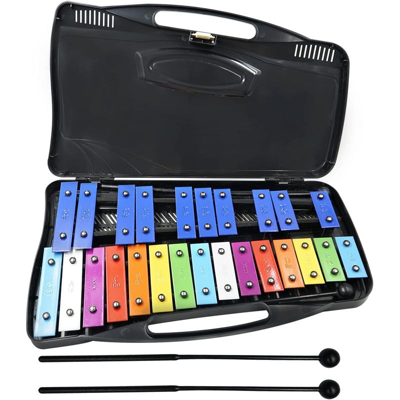 U BUY - Metalófono 25 Notas Cromático Didáctico Marca Ubuy NEGRO