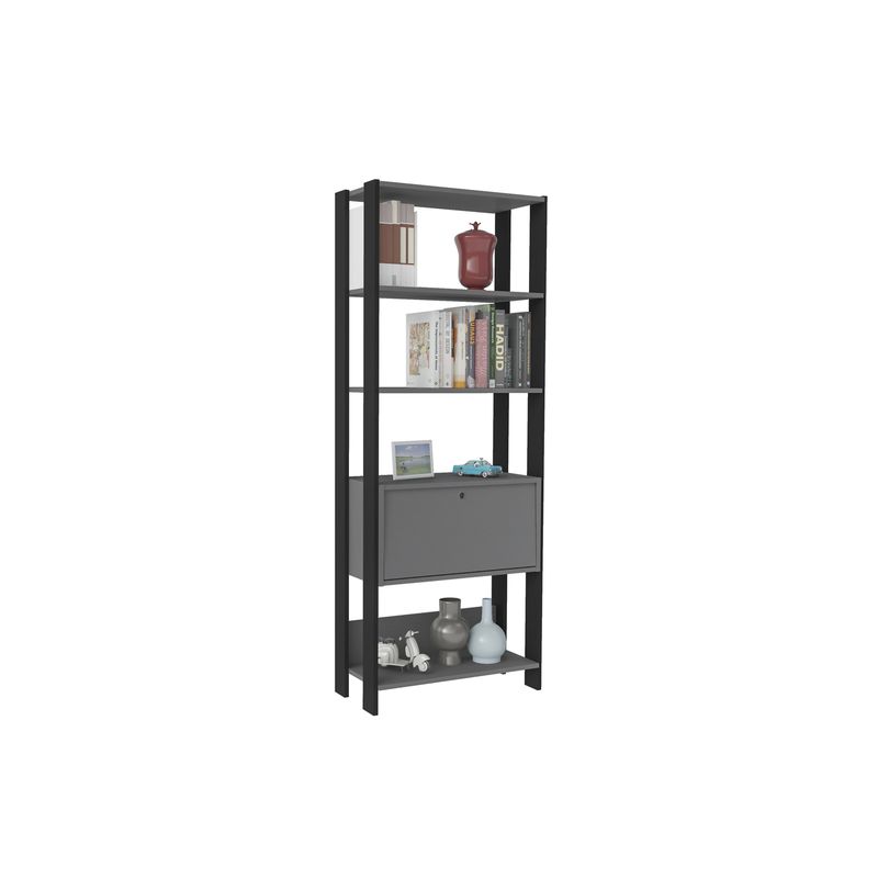 RODLER - Estante Alfa Gris con Negro RODLER
