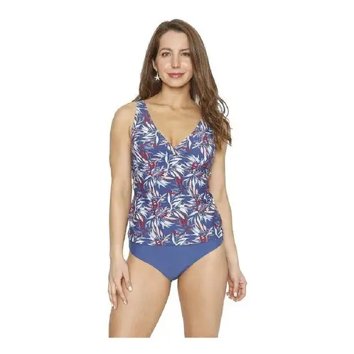 H2O - Traje Baño Mujer Tankini Nuevo Original - Azul