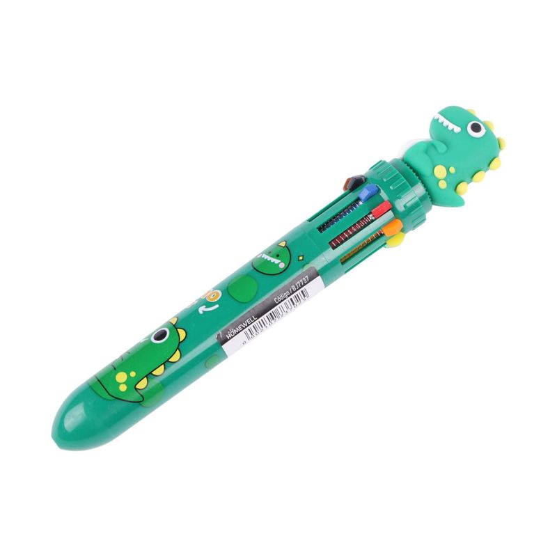 HOMEWELL - Lapiz Diseño Dinosaurio 10 En 1 Verde HOMEWELL