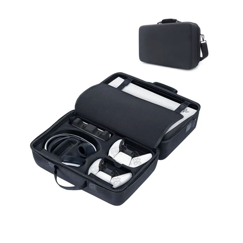 GENERICO - Bolso Viaje Rígido Protector Consola Playstation 5 Todo En 1