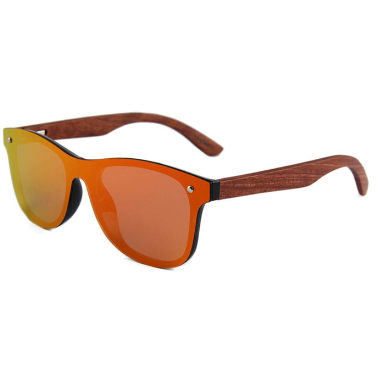 GENERICO - Lentes anteojos de sol gafas mujer hombre de madera natural