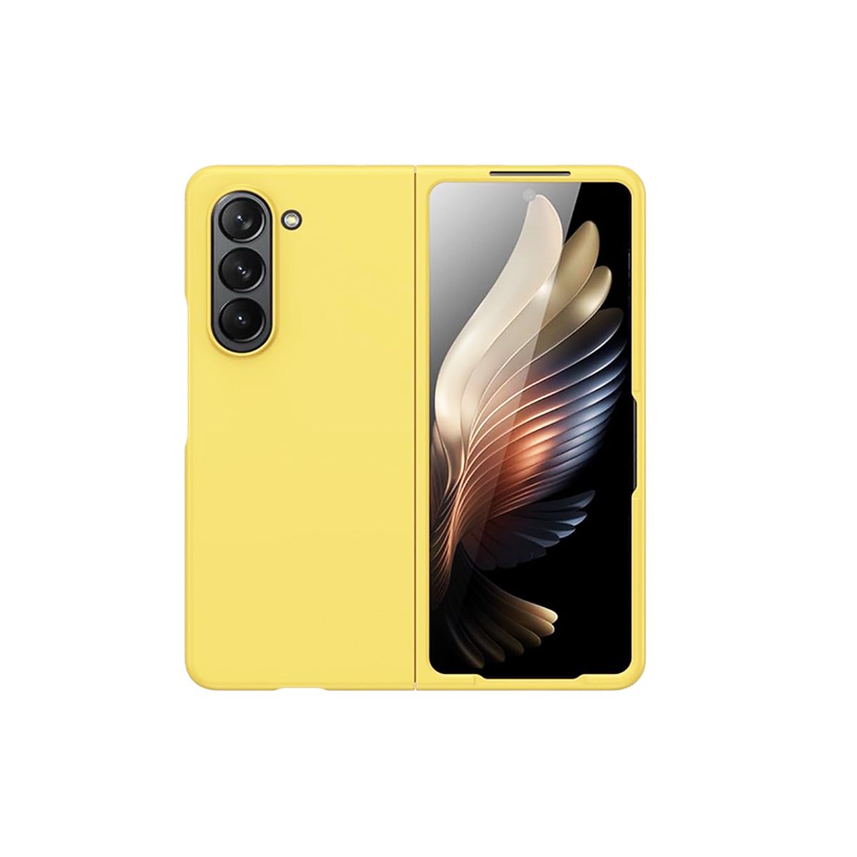 JOIGO - Carcasa Para Samsung Z Fold5 Goma Amarillo