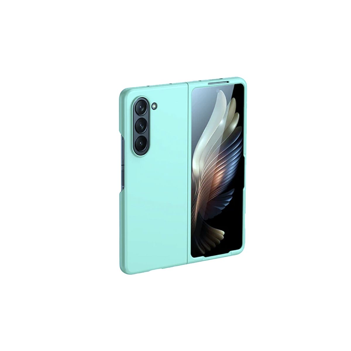 JOIGO - Carcasa Para Samsung Z Fold5 Goma Turquesa.