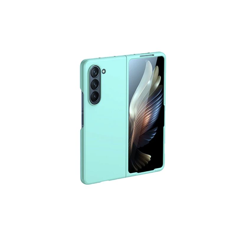 JOIGO - Carcasa Para Samsung Z Fold5 Goma Turquesa.