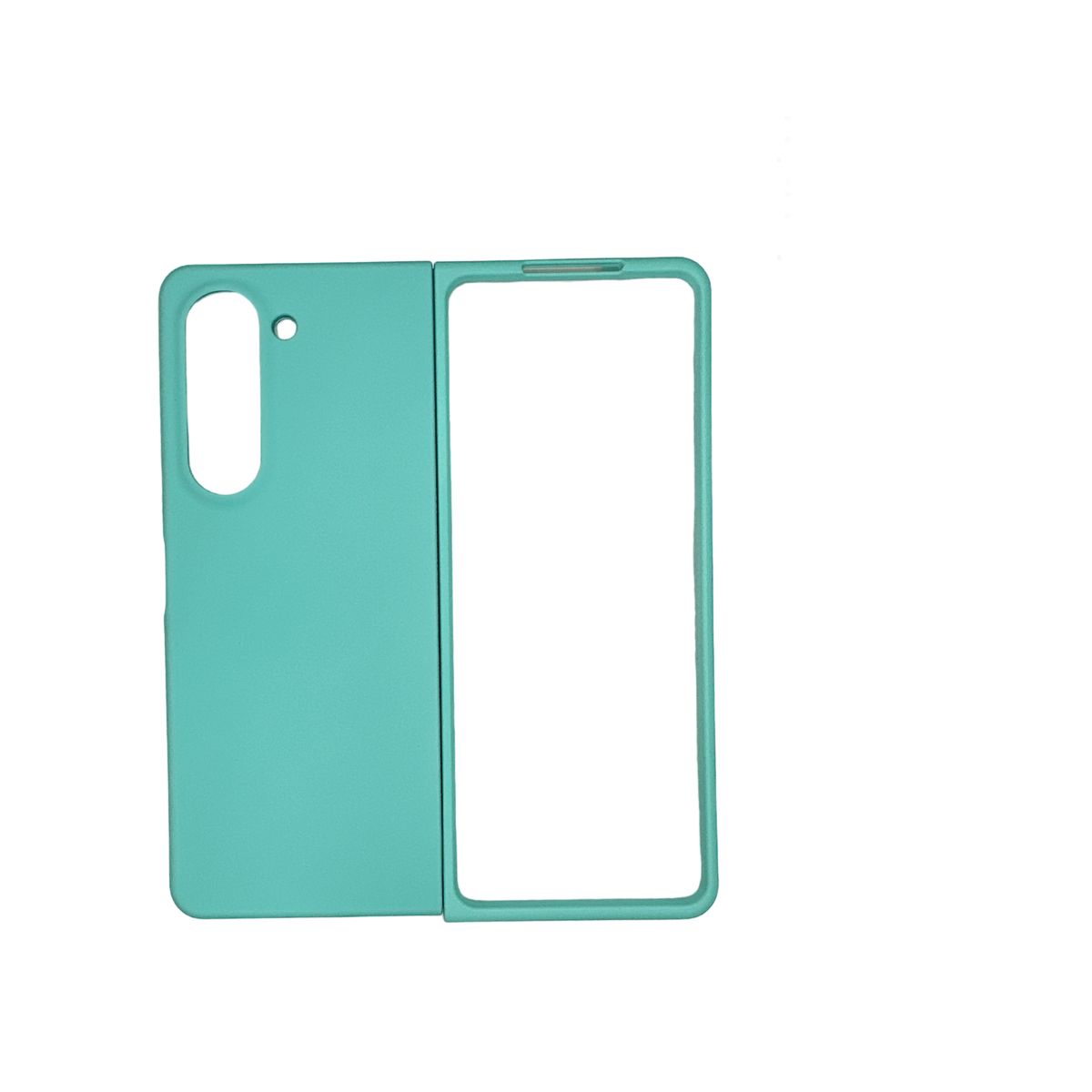 JOIGO - Carcasa Para Samsung Z Fold5 Goma Turquesa.