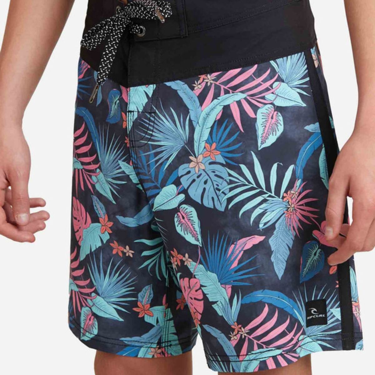 MAUI AND SONS - Traje De Baño Stretch Juvenil Negro Rip Curl.