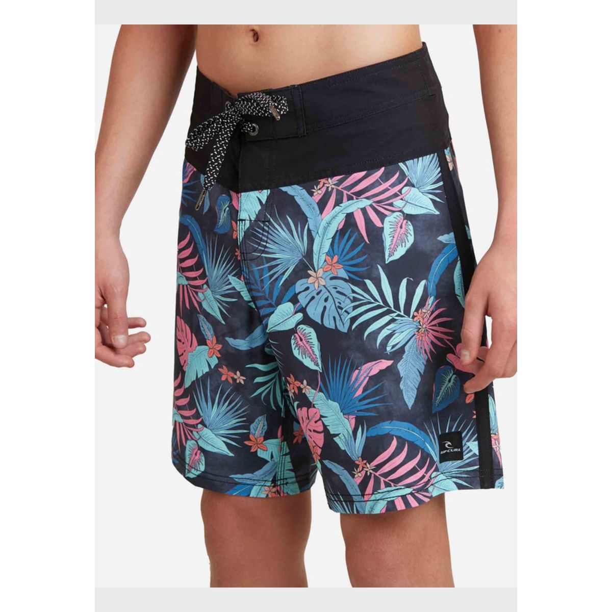 MAUI AND SONS - Traje De Baño Stretch Juvenil Negro Rip Curl.