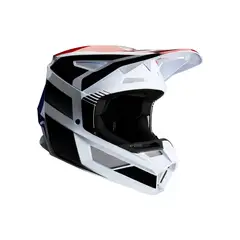 FOX - Casco Moto Niño V2 Hayl Azul/Rojo