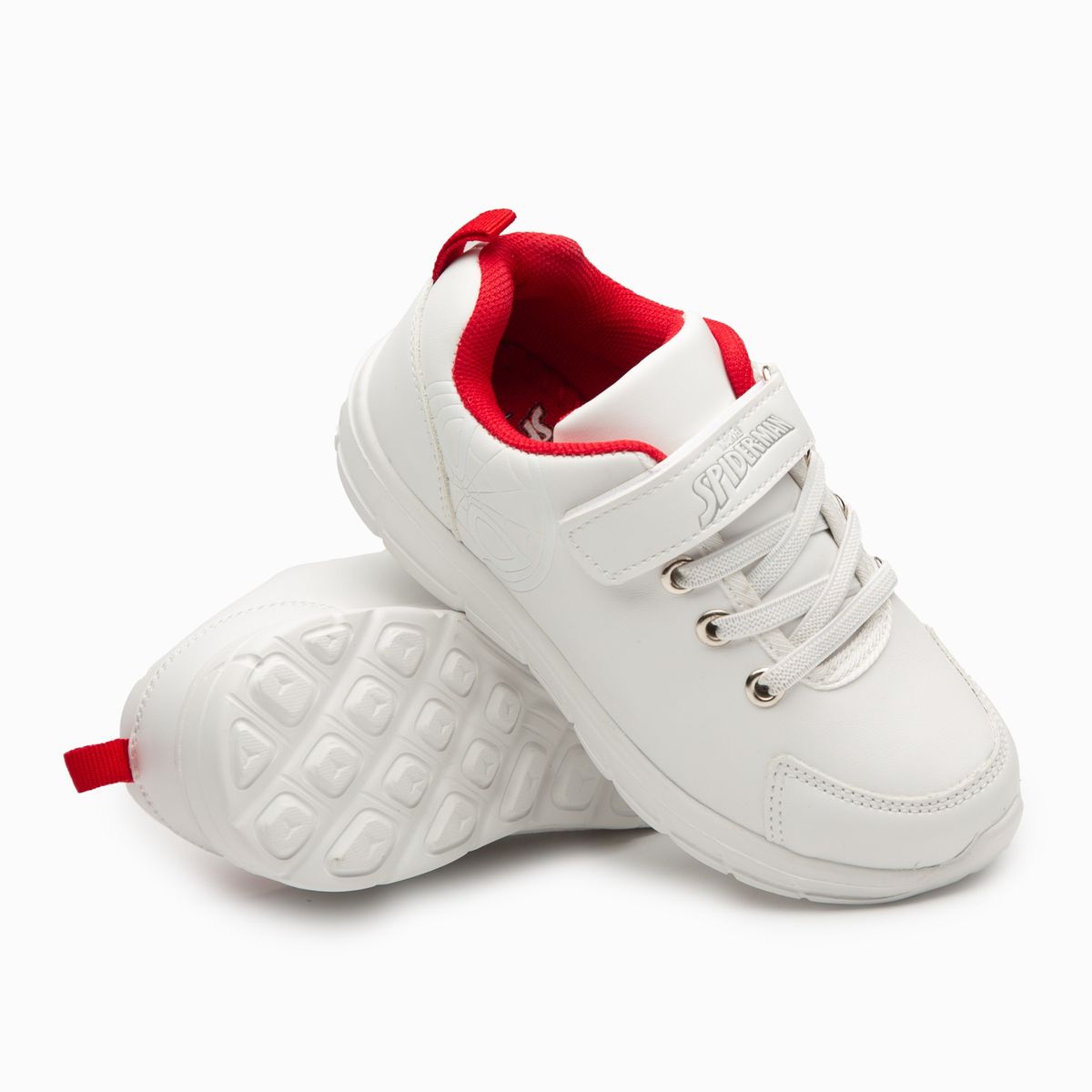 MARVEL - Zapatilla Escolar Niño White Spiderman Blanca Marvel