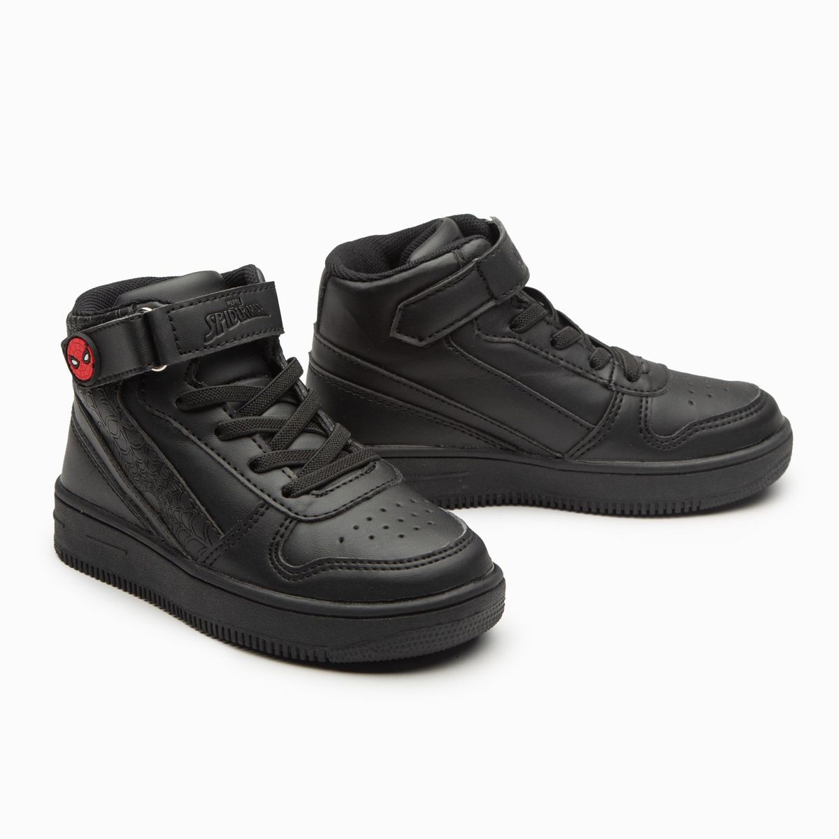 MARVEL - Zapatilla Escolar Niño Telaraña Spiderman Negra Marvel