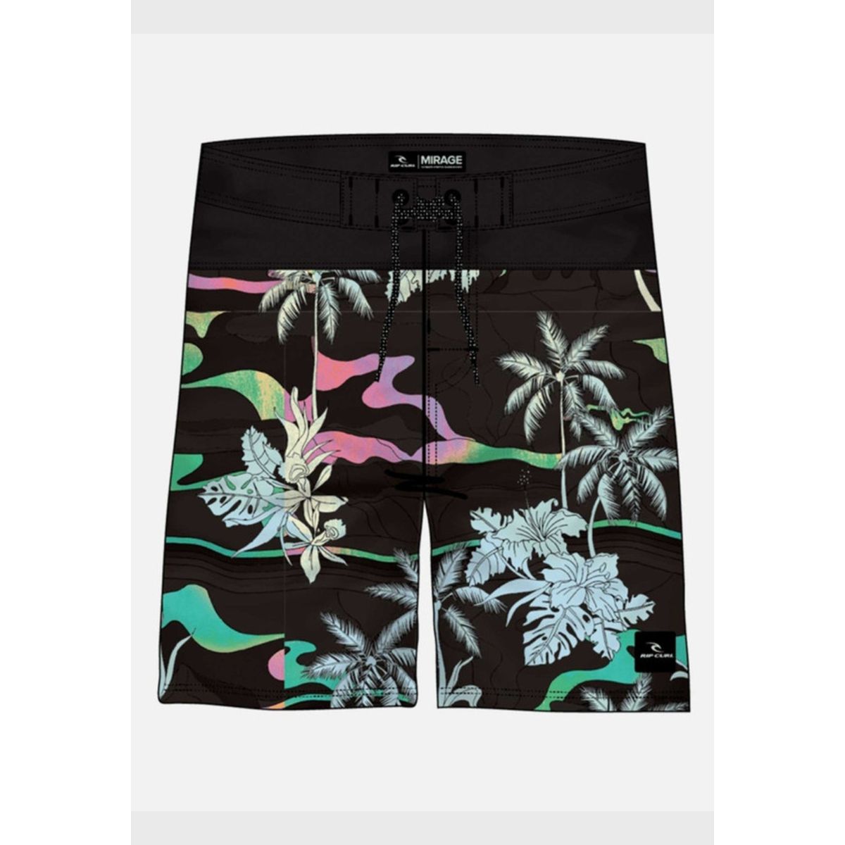 MAUI AND SONS - Traje De Baño Mirage Mason Barrel Killa Adulto Negro Rip Curl.